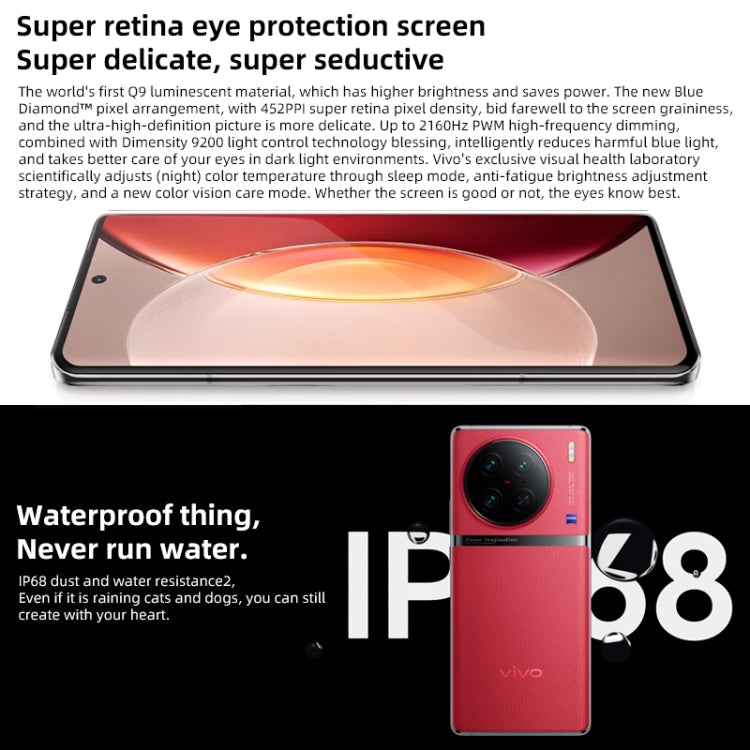 Triple Back Cameras, Screen Fingerprint Identification / Face ID, 4870mAh Battery, 6.78 inch Android 13.0 OriginOS 3 MediaTek Dimensity 9200 Octa Core up to 3.05GHz, NFC, OTG, Network: 5G, Support Google Play, Support 50W Wireless Flash Charging Triple Back Cameras, Screen Fingerprint Identification / Face ID, 4870mAh Battery, 6.78 inch Android 13.0 OriginOS 3 MediaTek Dimensity 9200 Octa Core up to 3.05GHz, NFC, OTG, Network: 5G, Support Google Play, Support 50W Wireless Flash Charging